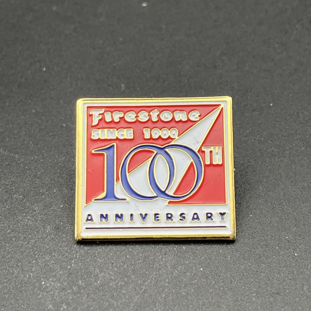 Firestone Tires 100th Anniversary Lapel Hat Pin